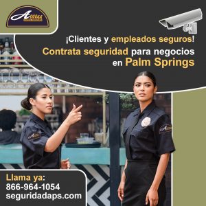 Guardias de seguridad para centros comerciales en Palm Springs