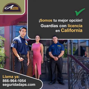 Los mejores guardias de seguridad en California 