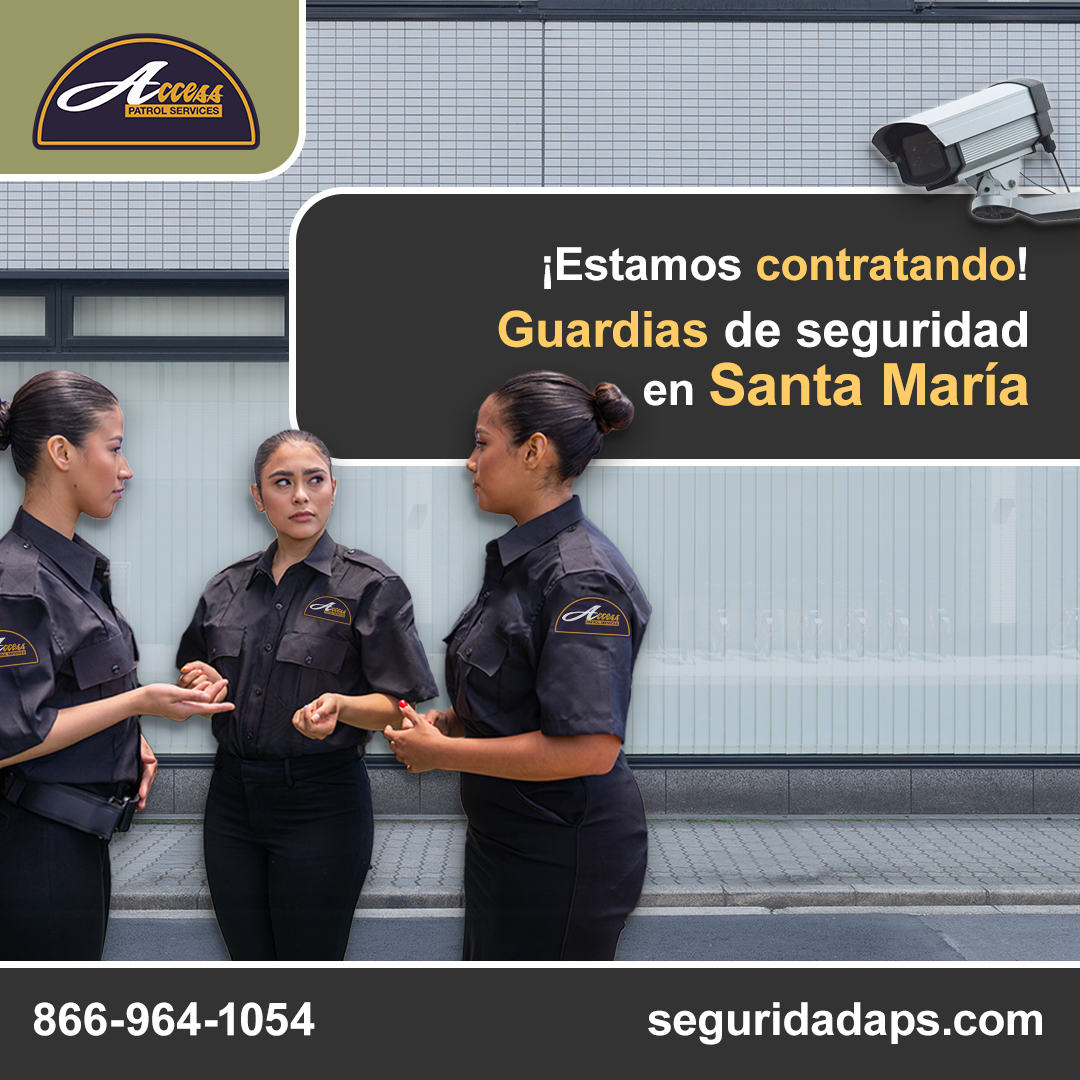 Guardias de seguridad privada en Santa María