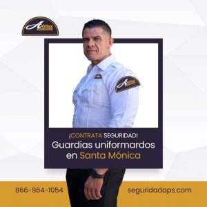 Guardias Uniformados en Santa Mónica