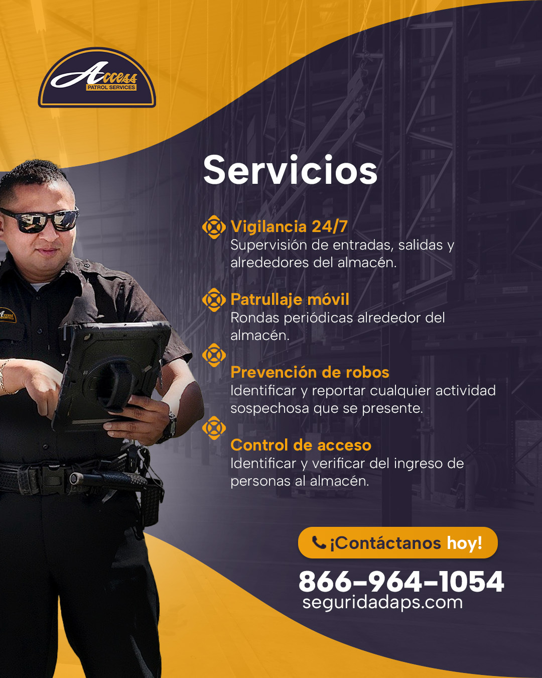 Guardias de Seguridad para Almacenes en Riverside: Protección Integral con Access Patrol Services